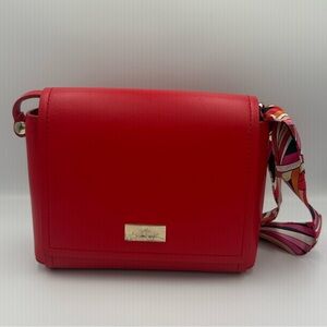 Kate Spade Avva Arbour Hill Red Pink Leather Crossbody